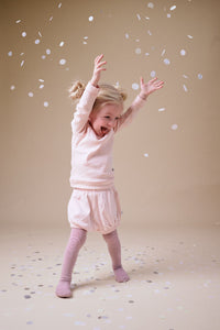 Rutschfeste Krabbelstrumpfhose mit Grip für Babys und Kleinkinder aus Bambus - Iavender Glitter