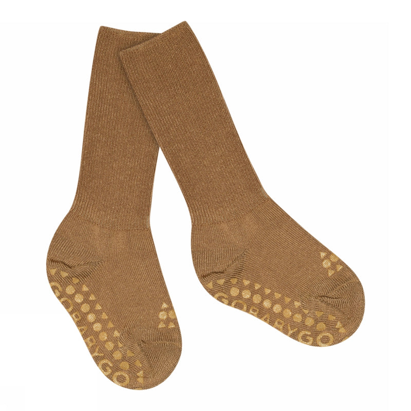 Rutschfeste Grip-Socken - Bambus - Apfel-Zimt