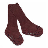Non-Slip Socks Merino Wool - Grape Skin