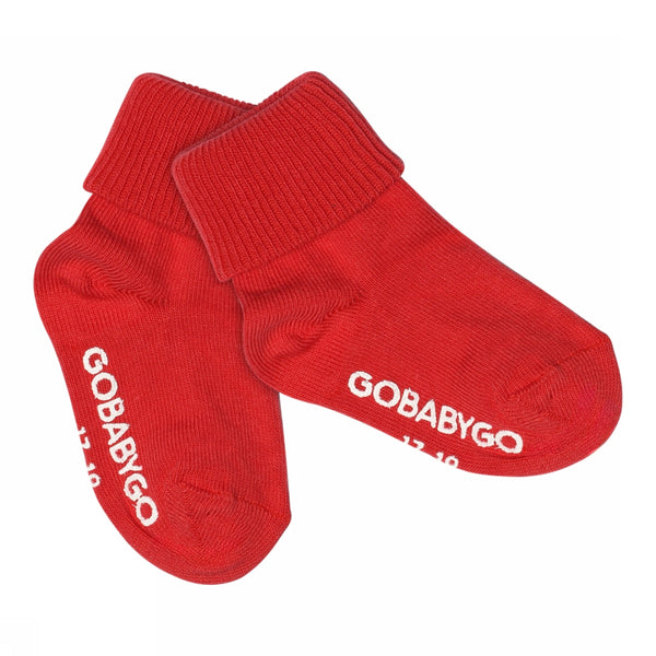 Rutschfeste Grip-Socken aus Bio-Baumwolle - Tomate