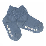 Rutschfeste Grip-Socken aus Bio-Baumwolle - Denim Blue