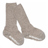 Non-slip Grip socks organic cotton - Sand