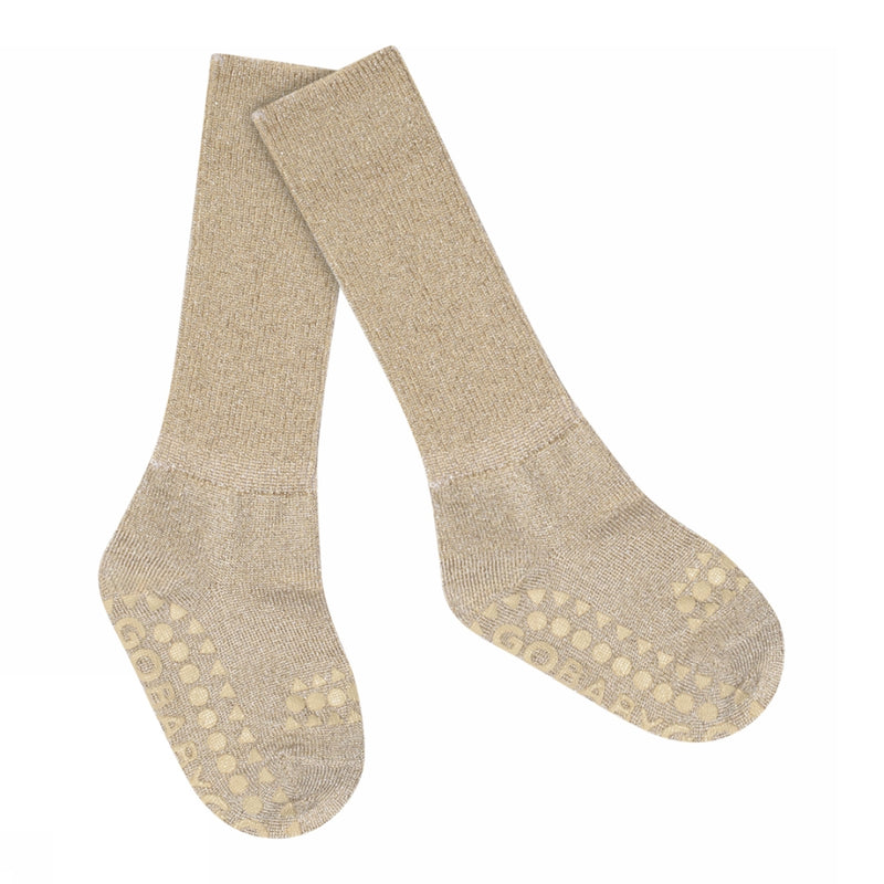Rutschfeste Grip-Socken - Bambus - Champagnerbeige