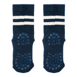 Rutschfeste Sportsocken mit Grip - Bio-Baumwolle - Marineblau