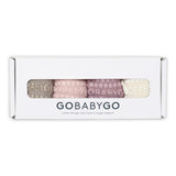 4er-Pack Grip-Socken – Bambus – Navy, Sky Blue, Grau, Stone Blue