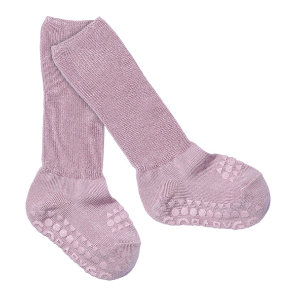 Rutschfeste Grip-Socken - Bambus - Lavendel