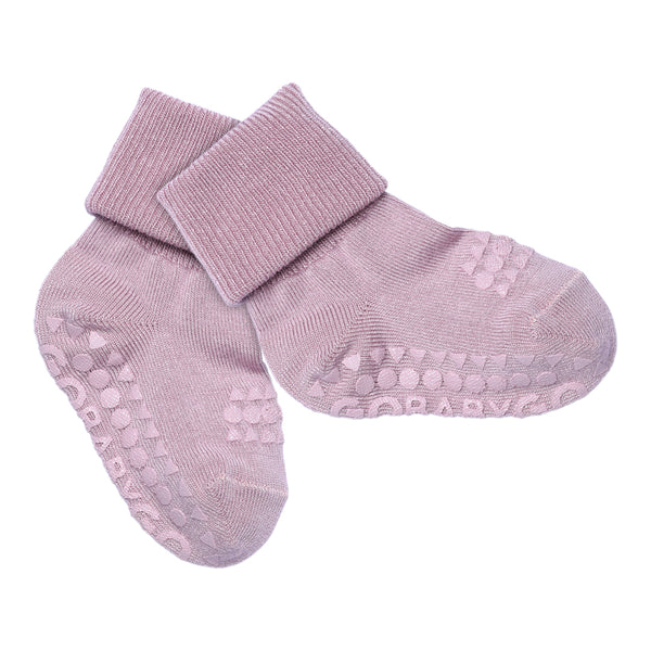 Rutschfeste Grip-Socken - Bambus - Lavendel