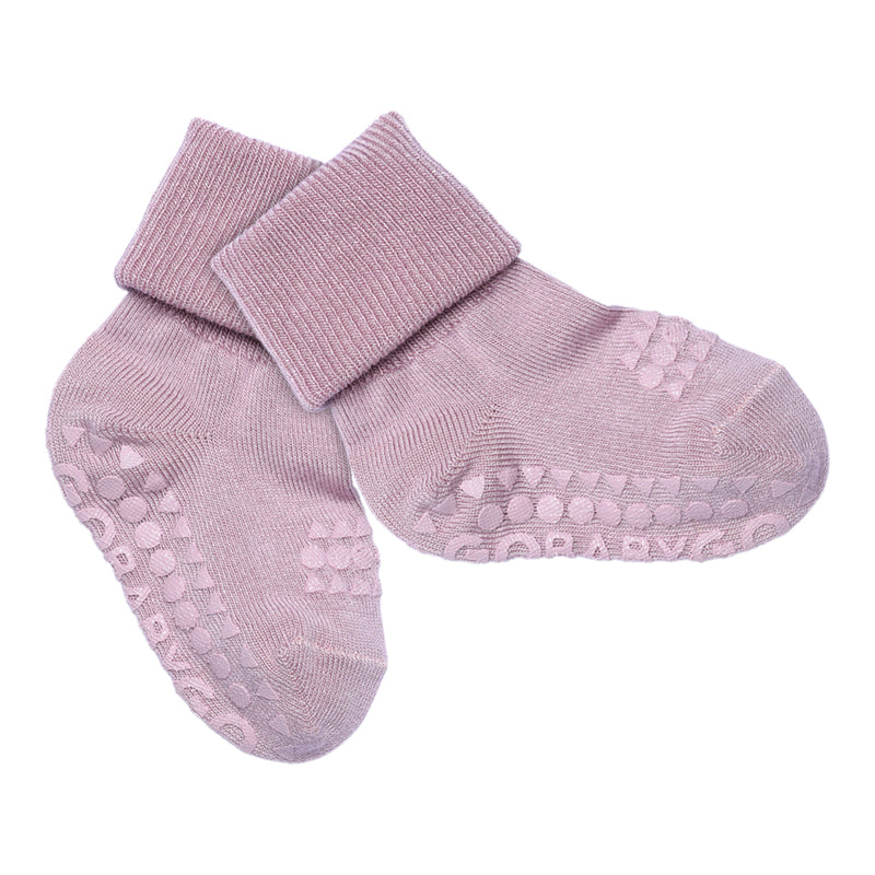 Rutschfeste Grip-Socken - Bambus - Lavendel