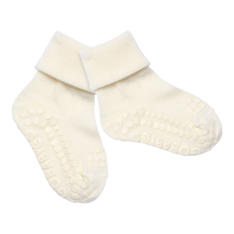 Rutschfeste Grip-Socken – Merinowolle – Schneeflocke