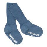 Rutschfeste Grip-Socken aus Bio-Baumwolle - Denim Blue
