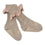 Non-Slip Grip Socks - bamboo with Lace - Sand