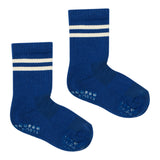 Rutschfeste Sportsocken mit Grip – Bio-Baumwolle – True Blue