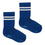 Non-slip Sports Socks with grip - Organic Cotton - True Blue
