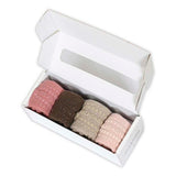 4er-Pack Rutschfeste Socken aus Baumwolle – Ash Rose, Chocolate, Sand, Soft Pink
