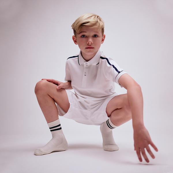 Rutschfeste Sportsocken mit Grip - Bio-Baumwolle - Schwarz