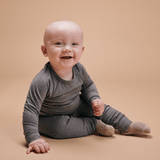 Hazel Body l/s Bio-Baumwolle GOTS - Aschgrau