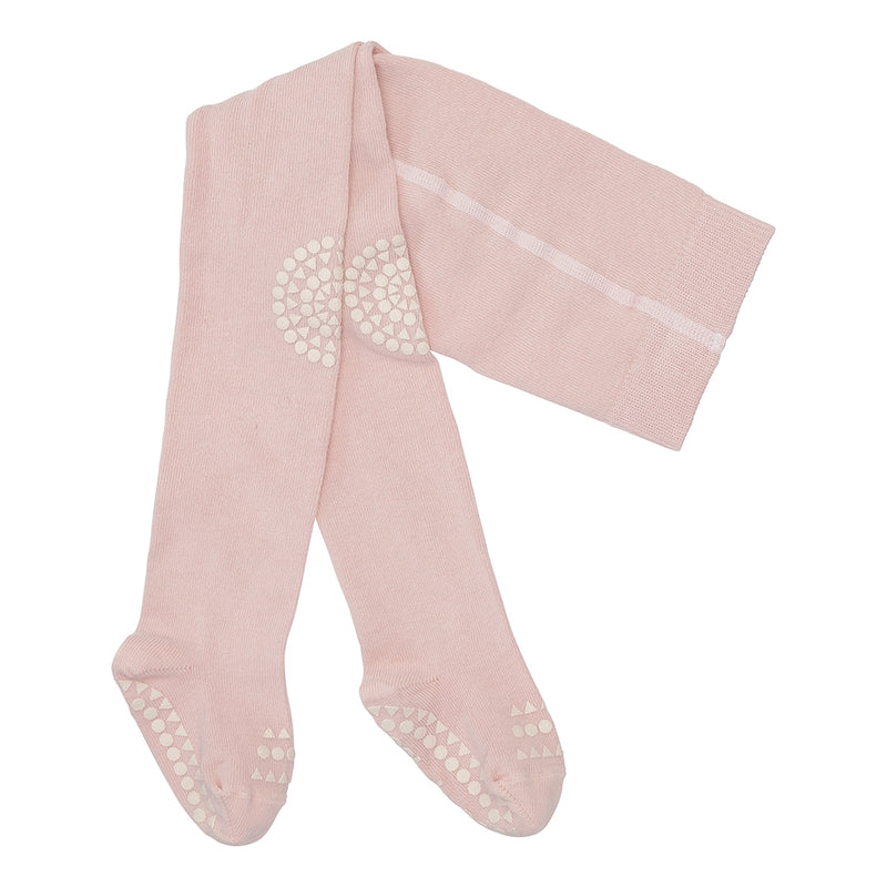 Rutschfeste Krabbelstrumpfhose mit Noppen für Babys und Kleinkinder in Bamboo - Soft Pink