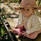 Non-slip Grip socks organic cotton - Ash Rose