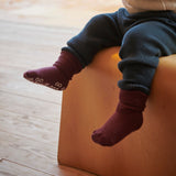 Non-slip socks cotton - Grape Skin