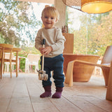 Non-slip socks cotton - Grape Skin