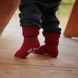 Non-slip socks cotton - Karanda Red