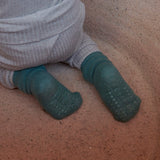 Non-Slip socks terry Cotton - Dark Forest