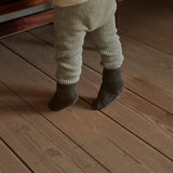 Antirutsch-Socken aus Merinowolle – Braun Melange
