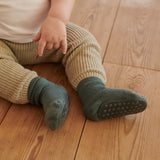 Rutschfeste Antirutsch-Socken aus Merinowolle - Grau Melange