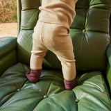 Anti-Rutsch-Socken aus Merinowolle – Grape Skin