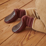 Anti-Rutsch-Socken aus Merinowolle - Marineblau