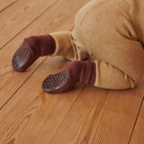 Anti-Rutsch-Socken aus Merinowolle – Grape Skin