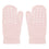 Mittens with non-slip grip - Organic Cotton - Soft Pink