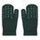Mittens with non-slip grip - Organic Cotton - Forest Green