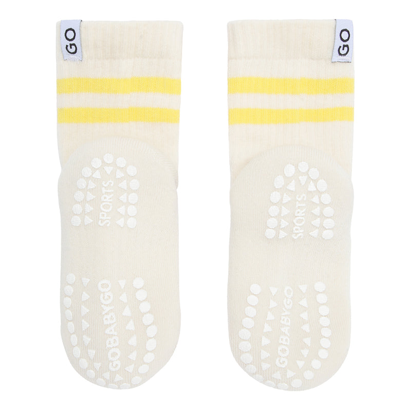 Rutschfeste Sportsocken Bio-Baumwolle - Yellow