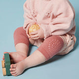 Anti-slip knee pads for crawling - Ash rose