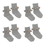 Non-slip Bamboo Liberty socks - 4-pack - Grey Melange