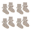 Non-slip Bamboo Liberty socks - 4-pack - Sand