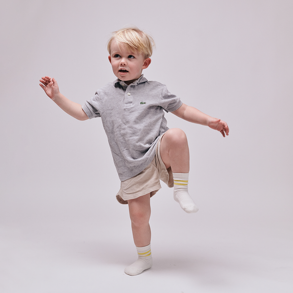 Rutschfeste Sportsocken mit Grip - Bio-Baumwolle - Gelb