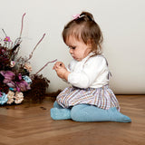 Rutschfeste Krabbelstrumpfhose mit Noppen für Babys und Kleinkinder - Organic Cotton Organic Cotton - Dusty Blue