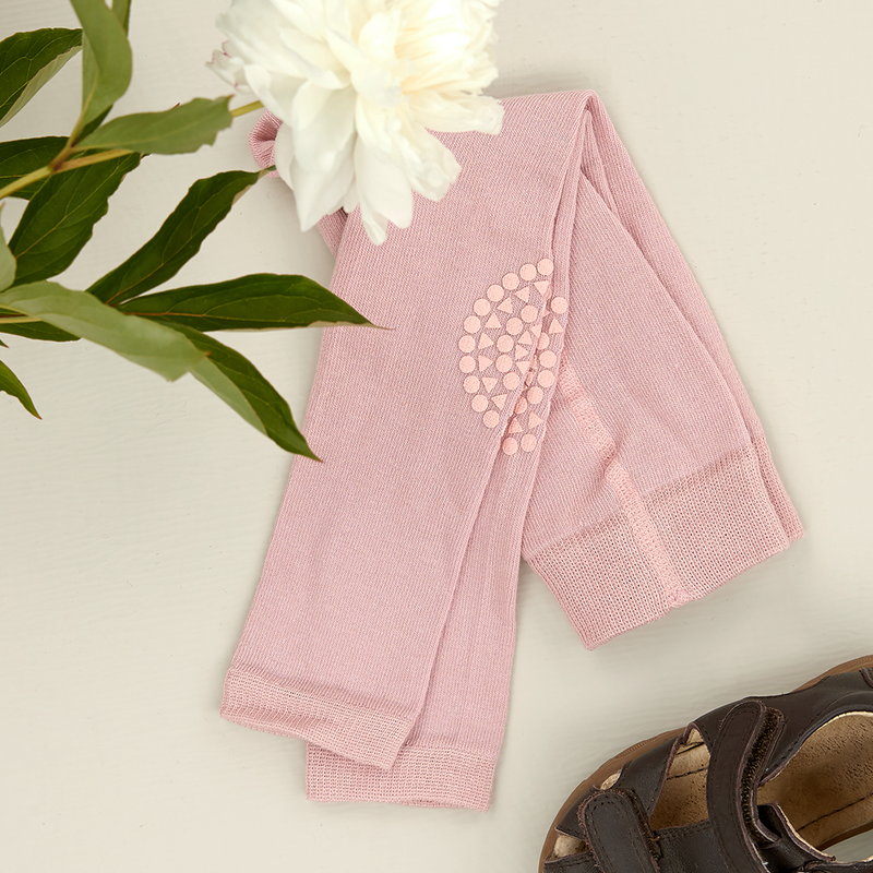 Rutschfeste Krabbelleggings mit Grip für Babys und Kleinkinder - Dusty Rose