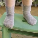 Rutschfeste Grip-Socken - Bambus - Waldgrün