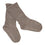Non-Slip Grip Socks - Alpaca - Walnut