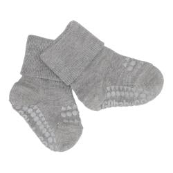 Rutschfeste Socken Bambus - Grey Melange