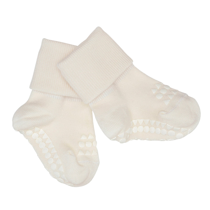 Non-Slip Grip Socks - Bamboo - Off White