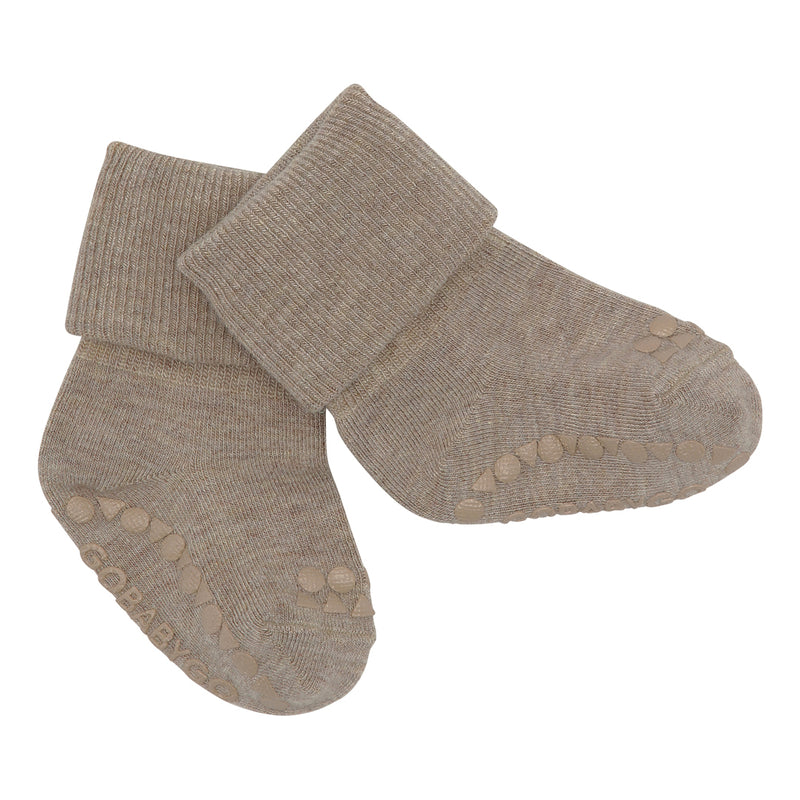 Rutschfeste Grip-Socken - Bamboo Mini - Sand