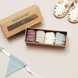 Combo Box 4-Packung Bambus - Grey Melange, Sand, Soft pink, Misty Plum