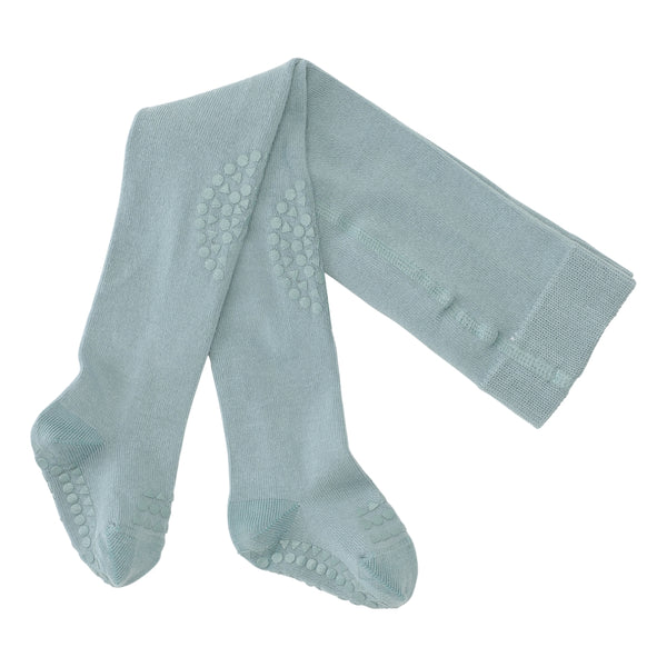 Rutschfeste Krabbelstrumpfhose mit Noppen für Babys und Kleinkinder - Organic Cotton Organic Cotton - Dusty Blue