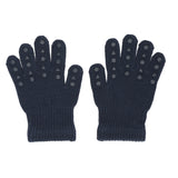 Rutschfeste Griffhandschuhe für Babys und Kleinkinder - Bio-Baumwolle - Marineblau