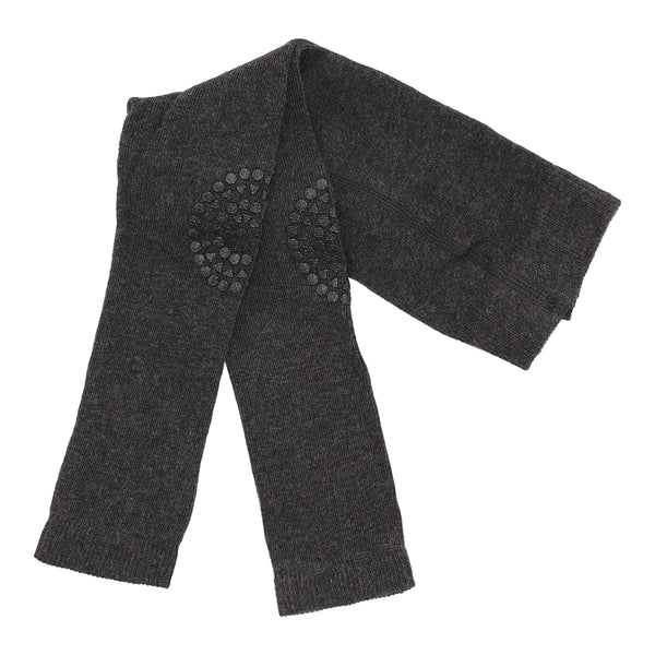 Rutschfeste Krabbelleggings mit Noppen für Babys und Kleinkinder - Dunkelgrau Melange