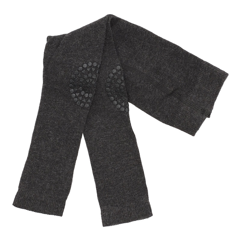 Rutschfeste Krabbelleggings mit Noppen für Babys und Kleinkinder - Dunkelgrau Melange